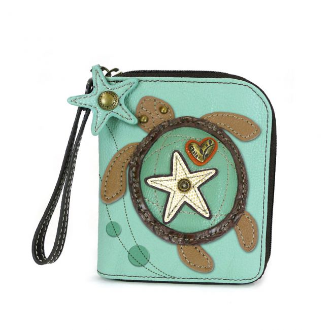 CHALA SEA TURTLE ZIP AROUND WALLET