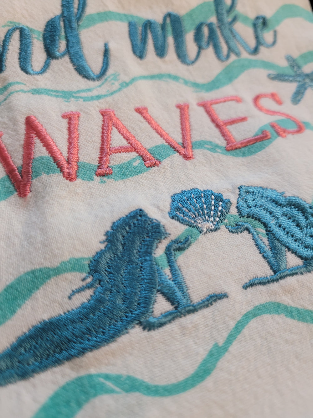 MAKE WAVES MERMAID FLOUR SACK TOWEL