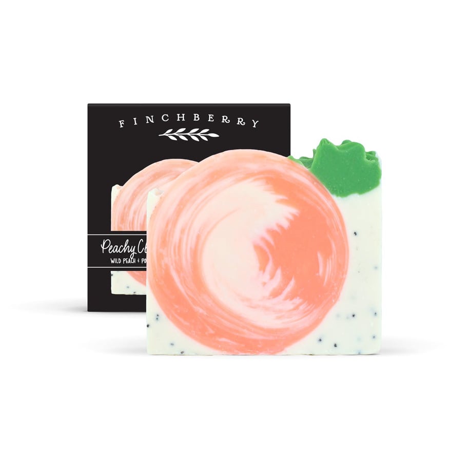 FINCHBERRY PEACHY CLEAN HANDCRAFTED VEGAN SOAP