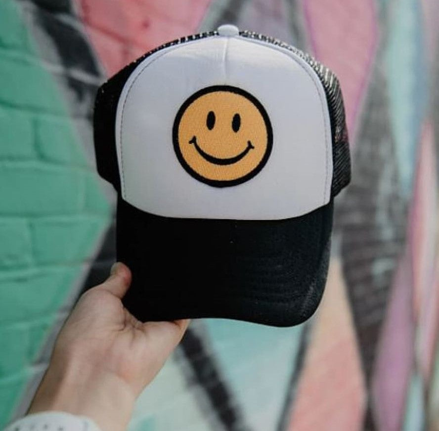 Smiley face baseball cap online