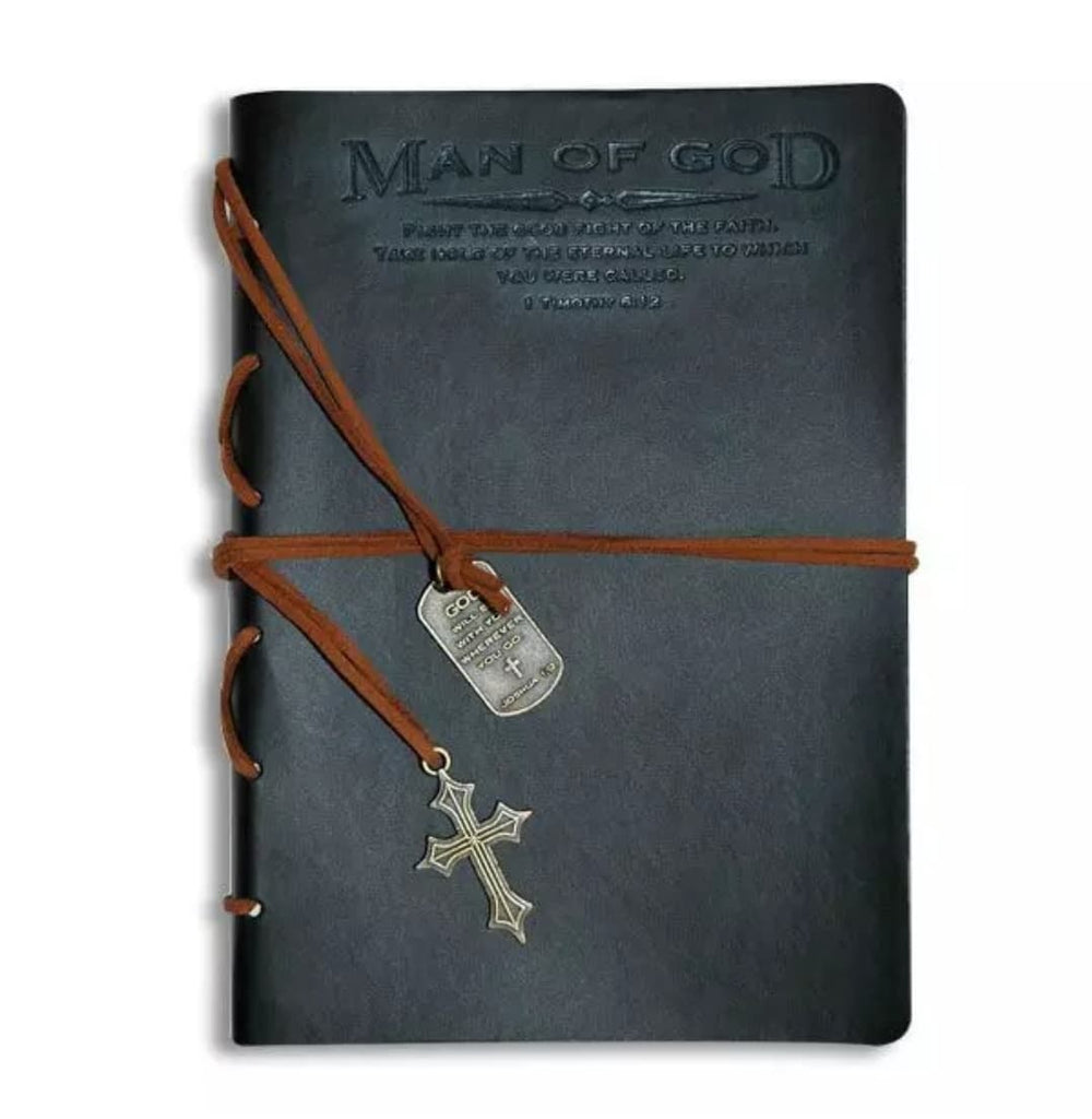MAN OF GOD SCRIPTURE JOURNAL WITH BOOKMARK