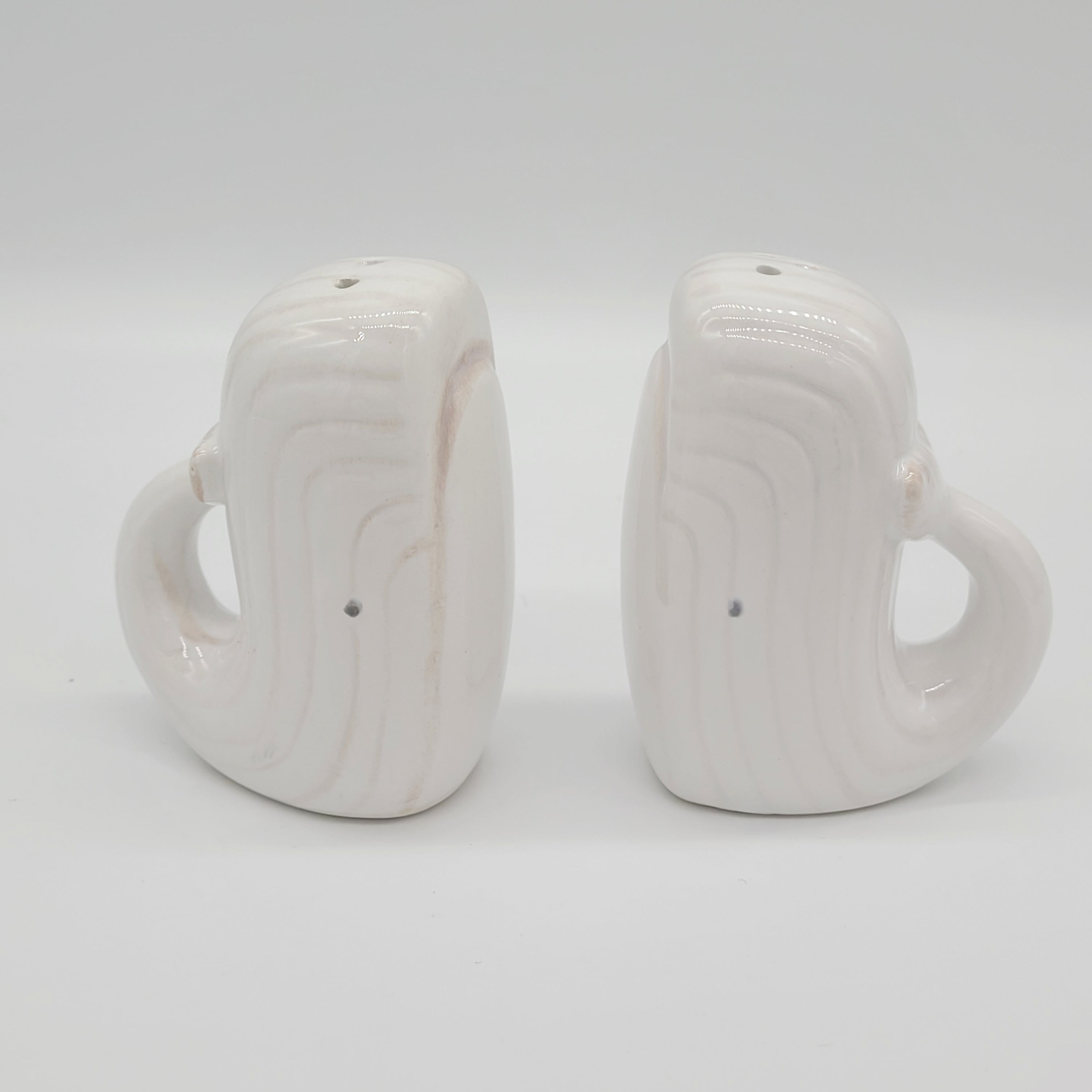 WHALE SALT AND PEPPER SHAKERS