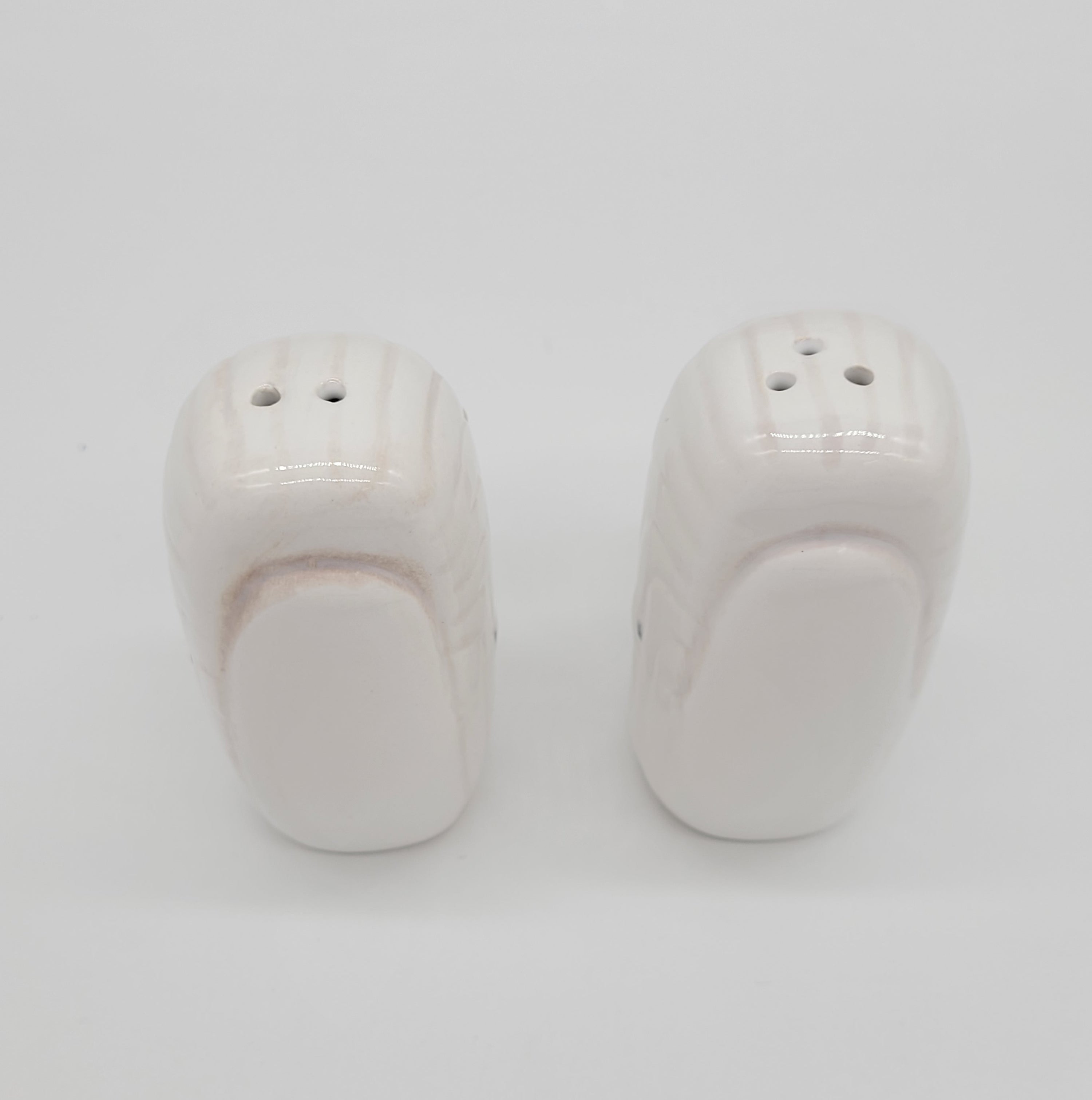 WHALE SALT AND PEPPER SHAKERS