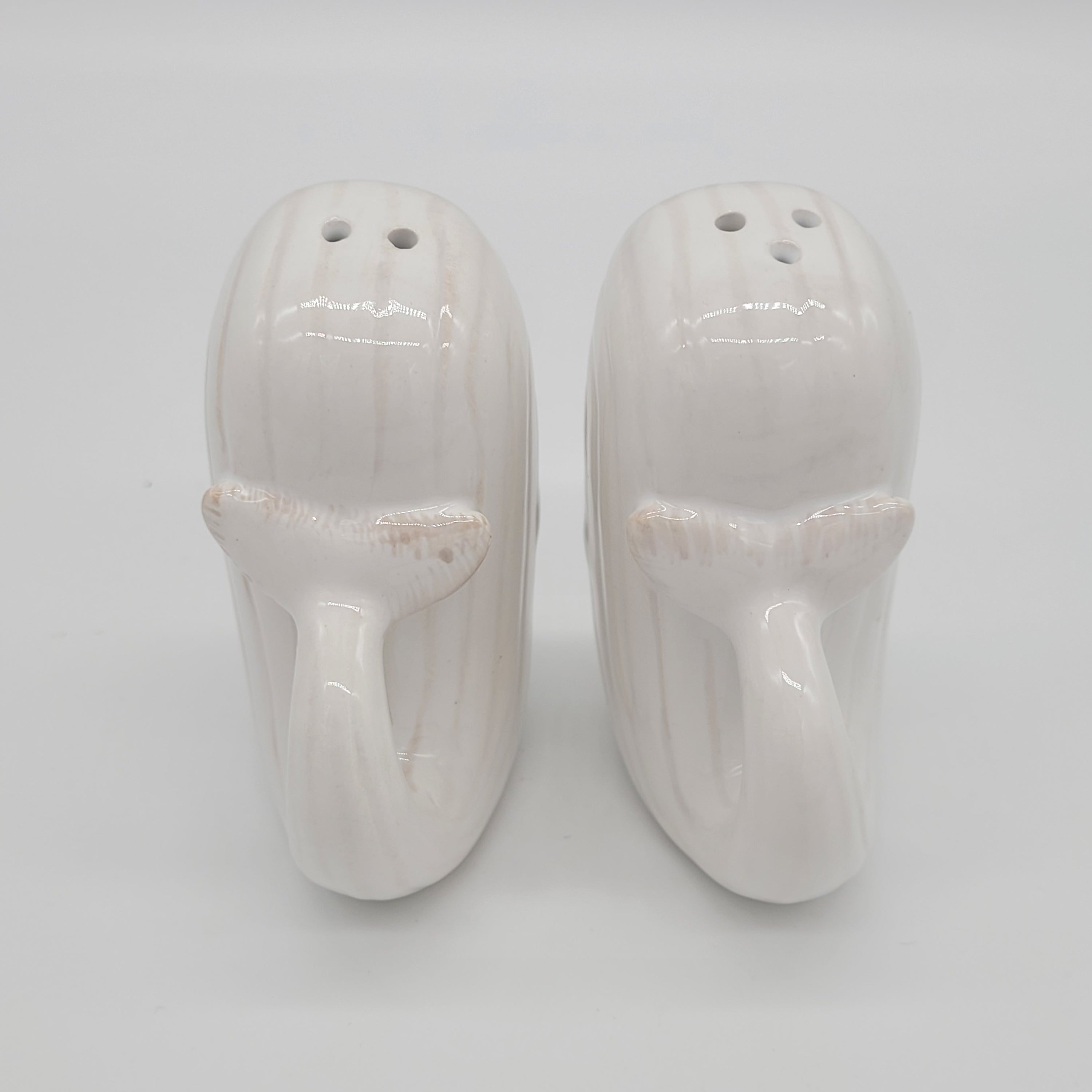 WHALE SALT AND PEPPER SHAKERS