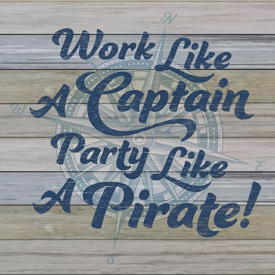 Party Like a Pirate Indoor/Outdoor Recycled Wall Art