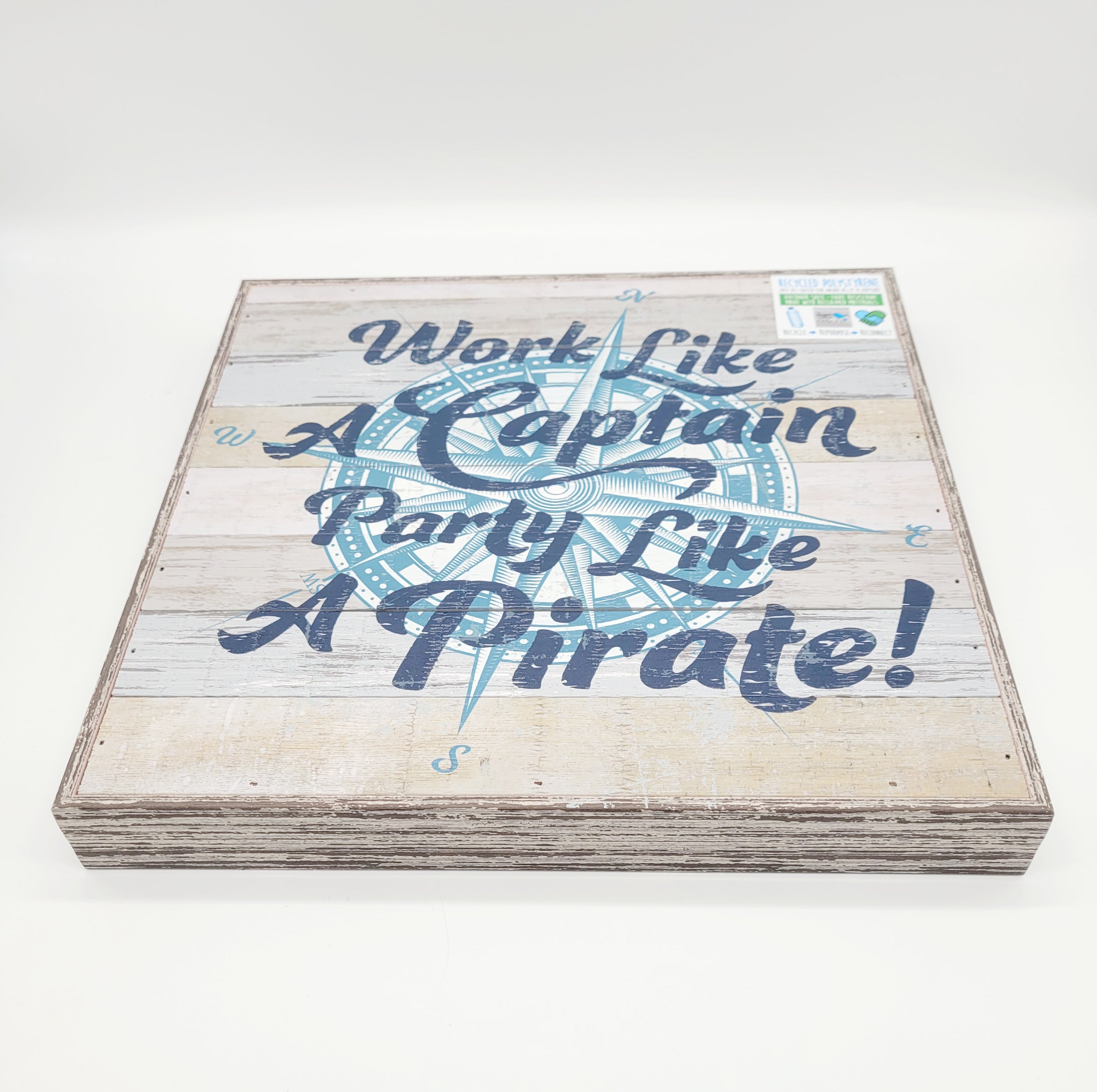 Party Like a Pirate Indoor/Outdoor Recycled Wall Art