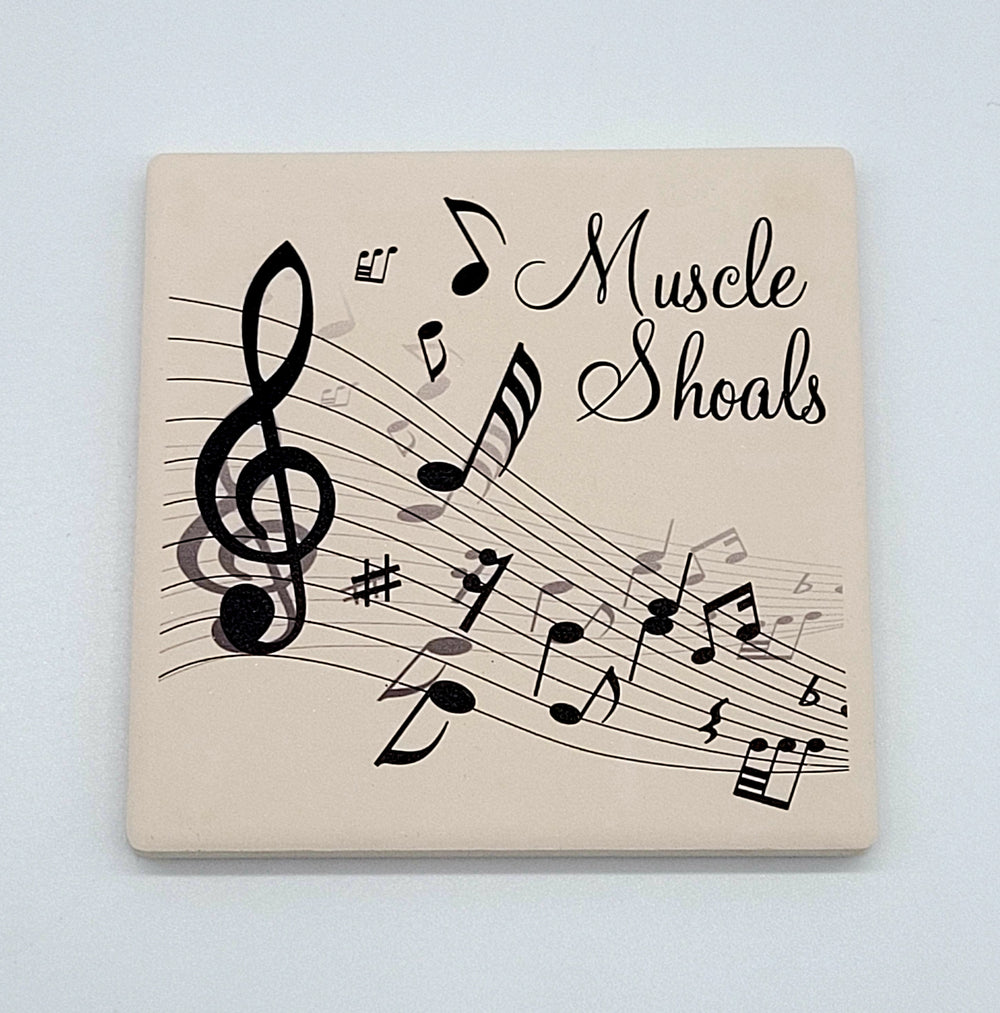 MUSCLE SHOALS CITY DRINK COASTER