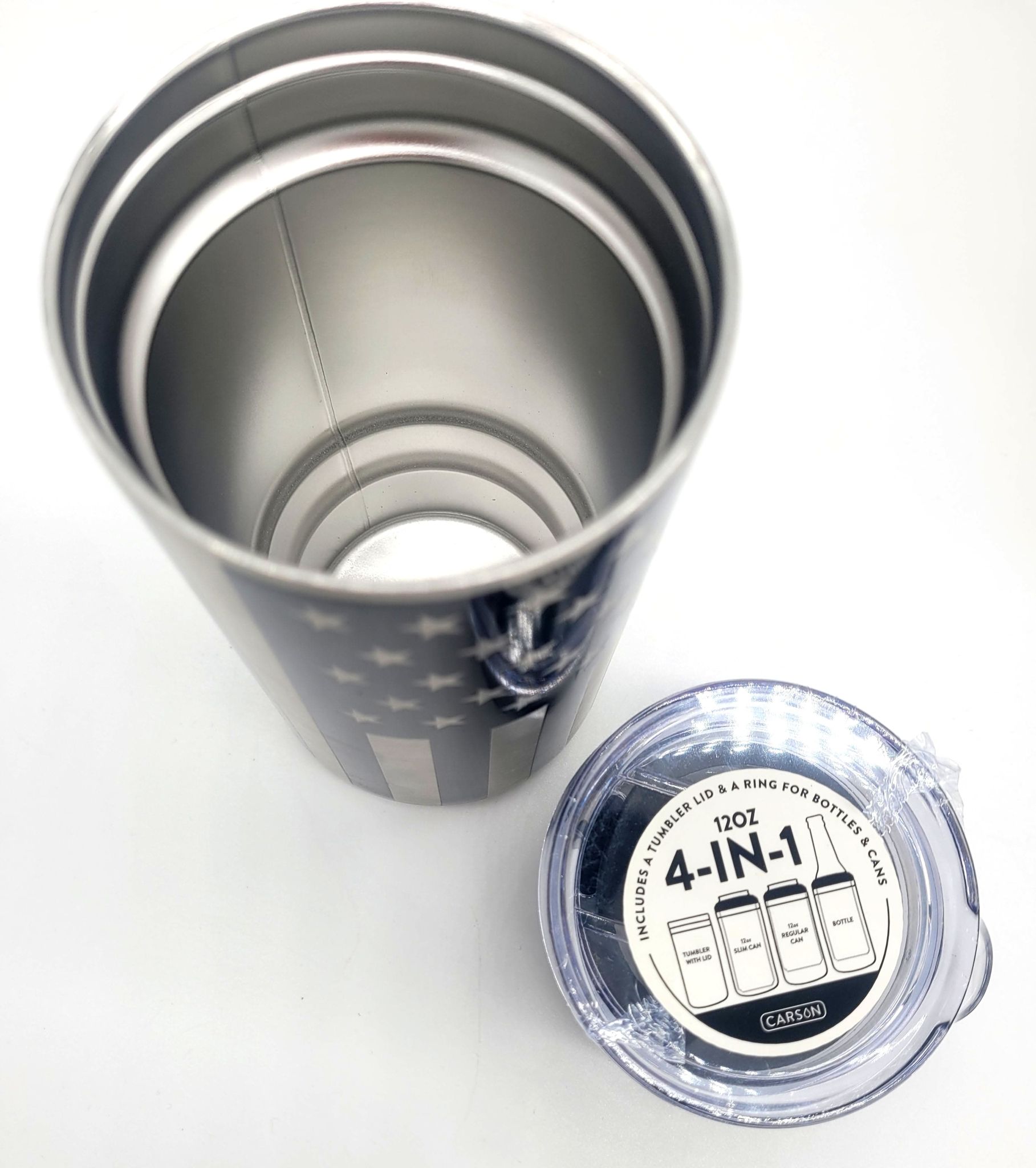 THIN BLUE LINE 12 OZ 4 IN 1 TUMBLER