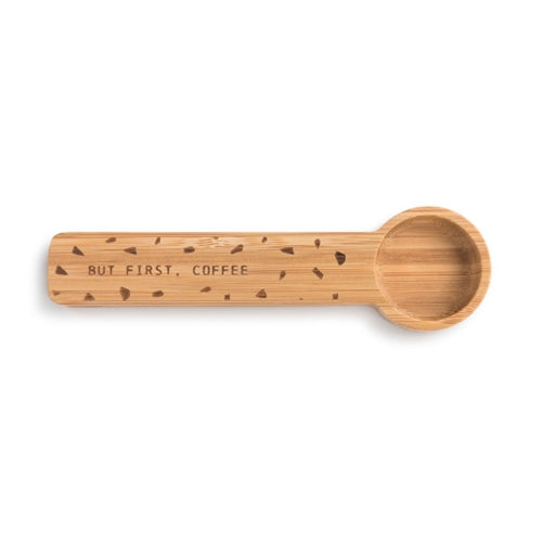 COFFEE WOODEN SCOOP & CLIP