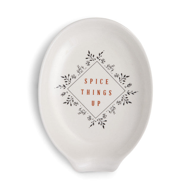Spice Things Up Oval Spoon Rest