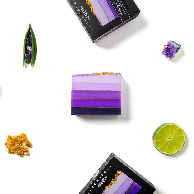 FINCHBERRY AMETHYST HANDCRAFTED VEGAN SOAP