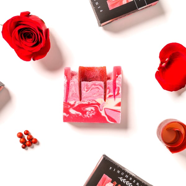 FINCHBERRY ROSEY POSEY HANDCRAFTED VEGAN SOAP