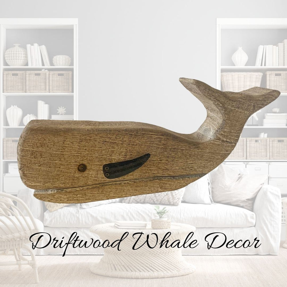 DRIFTWOOD WHALE DECOR