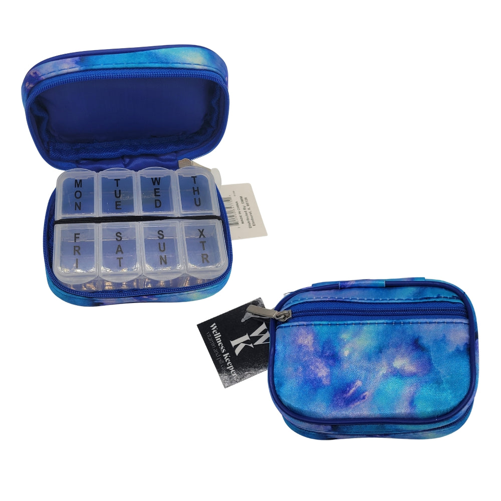 WEEKLY PILL AND VITAMIN BOX WITH ZIPPER CASE
