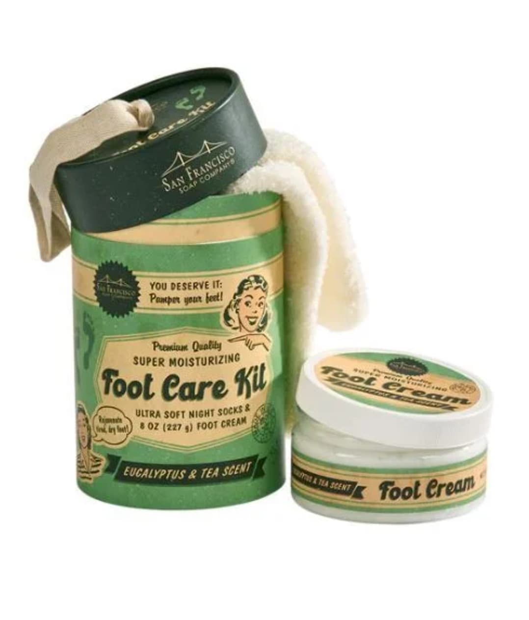 SF SOAP COMPANY FOOT CARE KIT EUCALYPTUS AND TEA