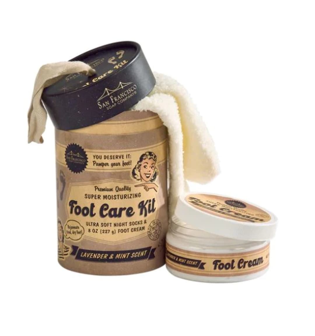 SF SOAP COMPANY FOOT CARE KIT LAVENDER AND MINT