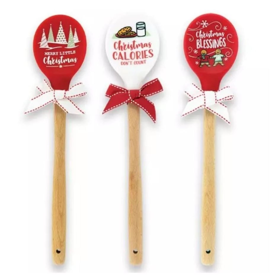 CHRISTMAS SILICONE SPOONS