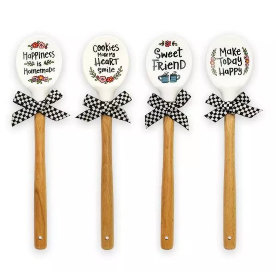 CLASSIC KITCHEN SILICONE SPOONS WITH SENTIMENT