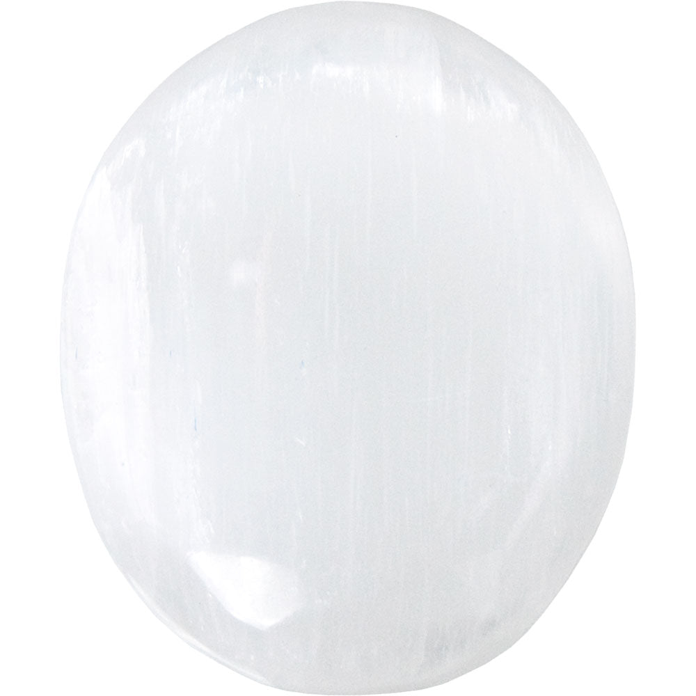 white selenite - oval