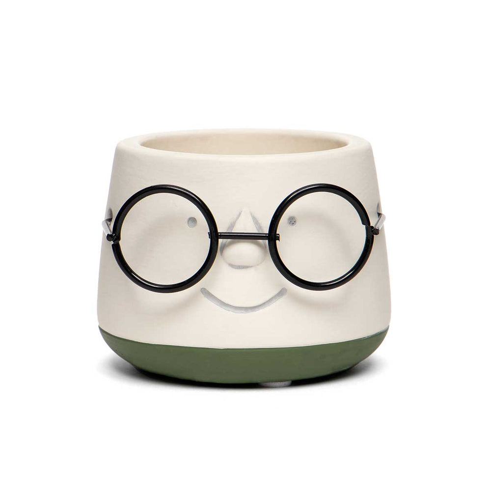 POINDEXTER CONCRETE POT WITH GLASSES