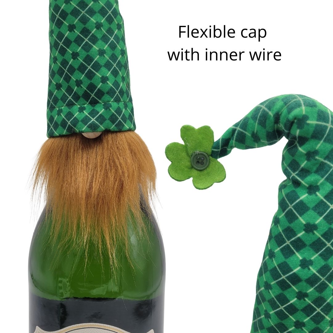 Shamrock Gnome Bottle Topper