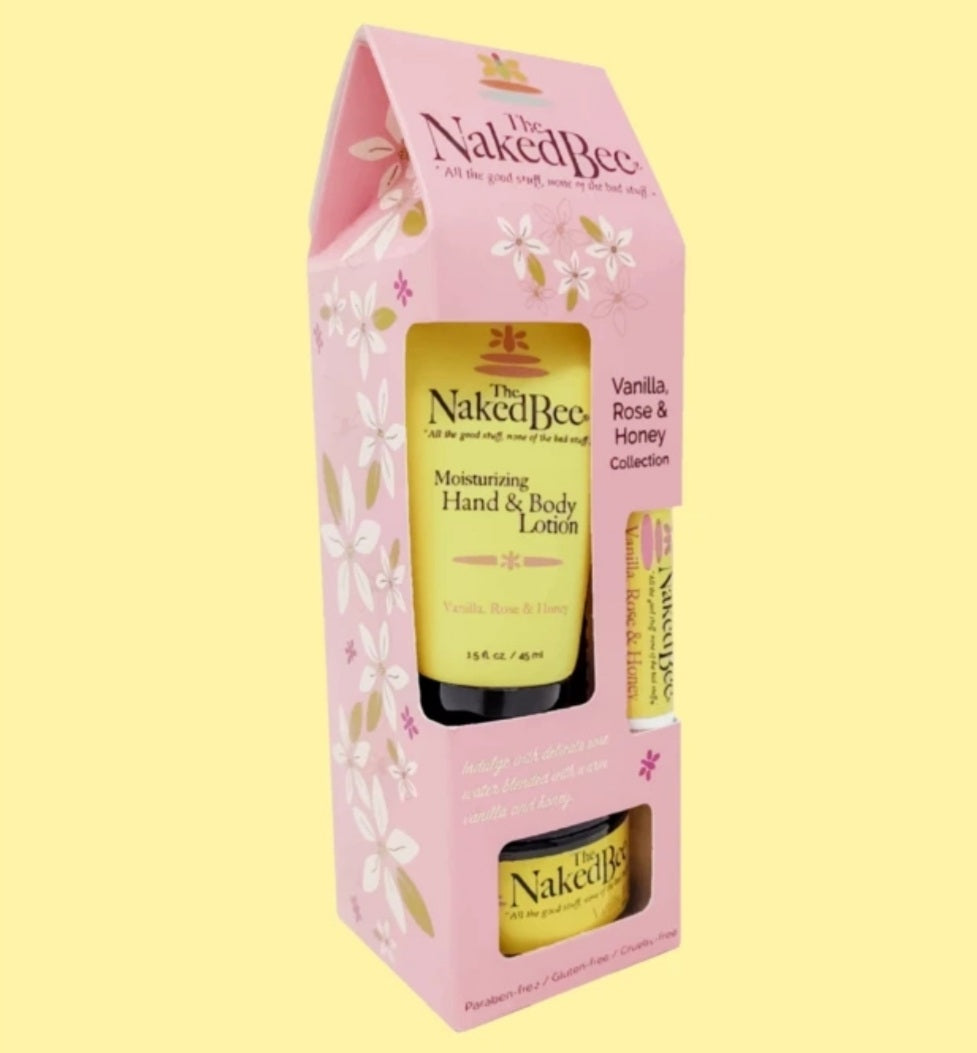 The Naked Bee® Vanilla Rose & Honey Collection