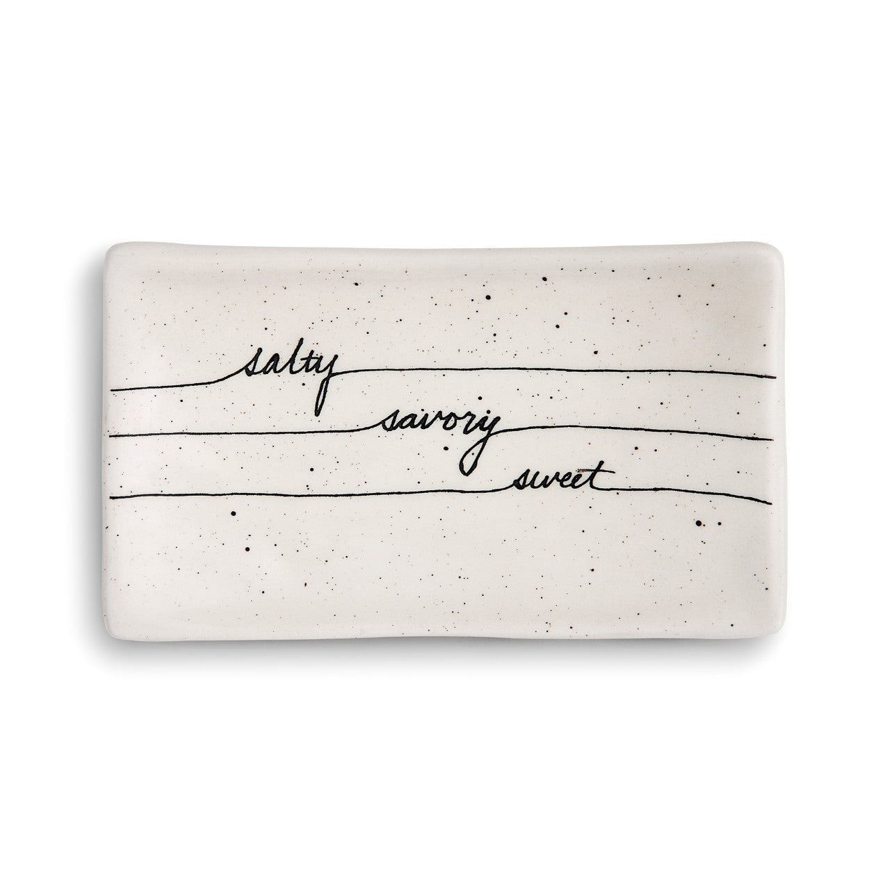 SALTY SAVORY SWEET RECTANGLE SPOON REST
