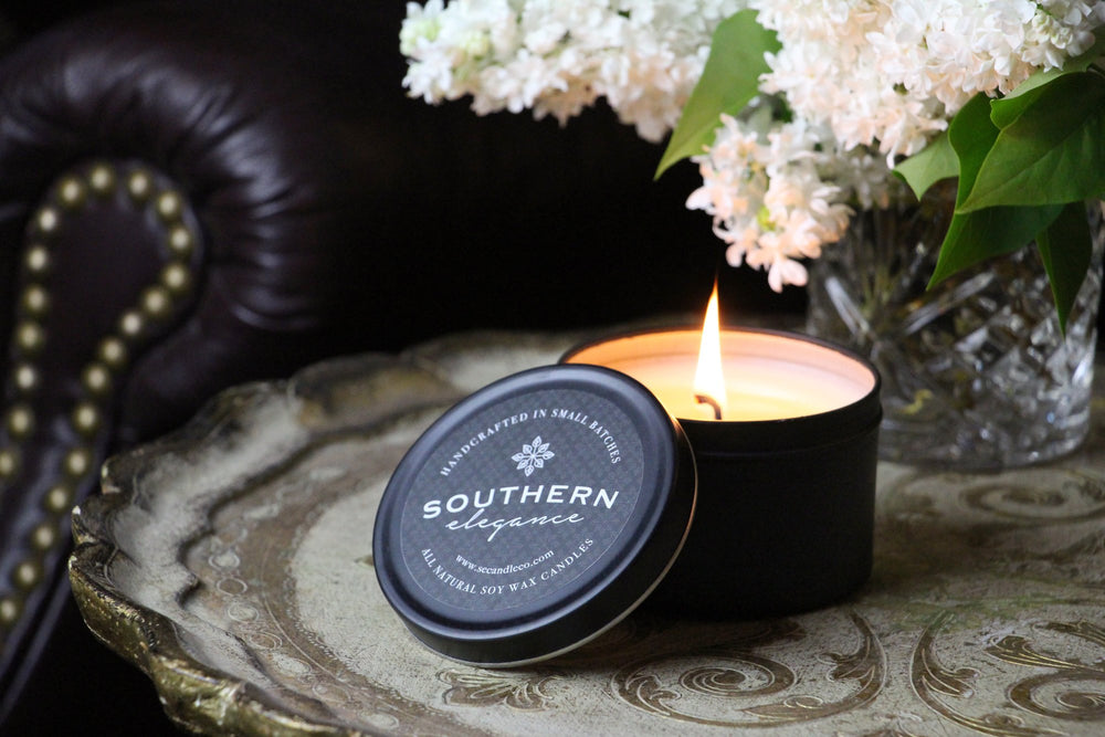 SOUTHERN ELEGANCE TRAVEL TIN CANDLE - Signature scents