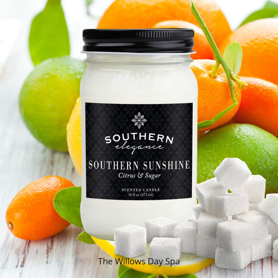 SOUTHERN ELEGANCE 16 OZ MASON JAR CANDLES: Signature scents