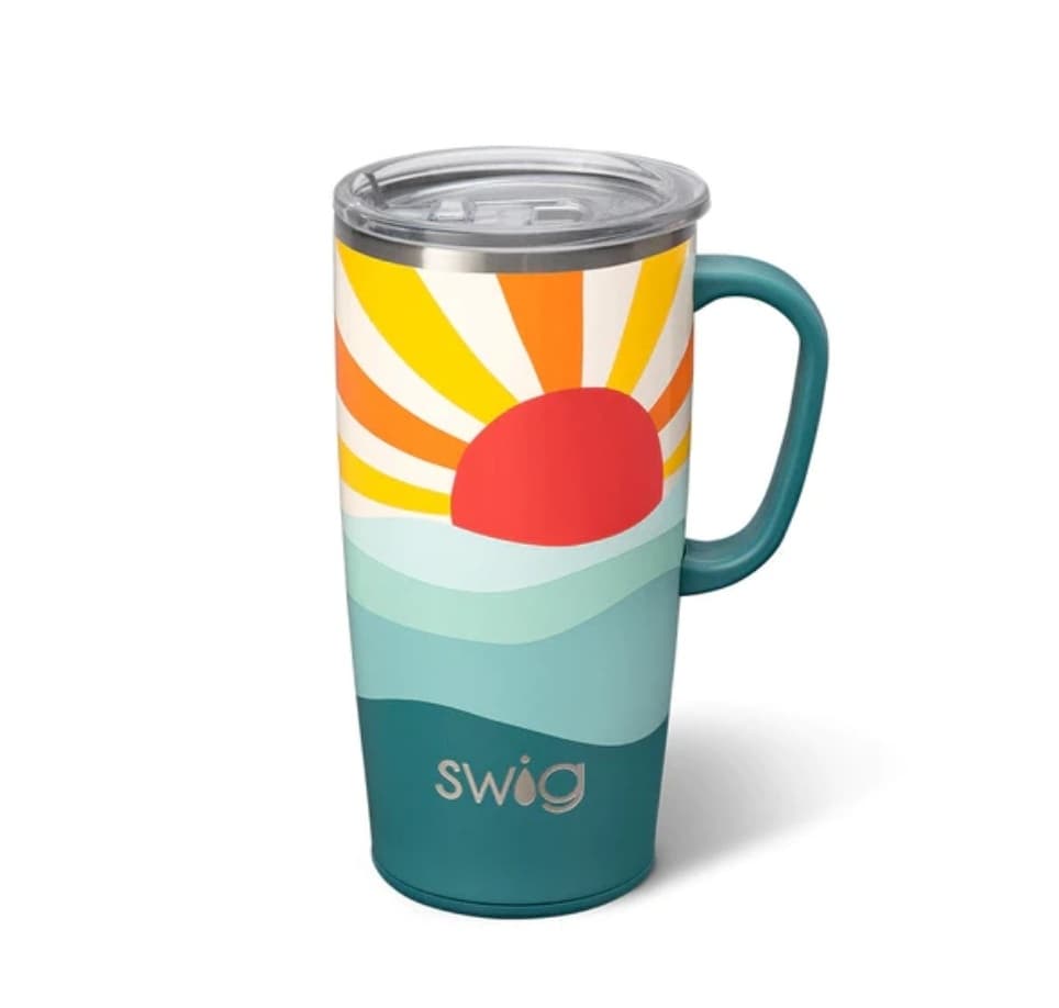 Swig Life 18oz Travel Mug with Handle and Lid, Cup Holder Friendly,  Caliente
