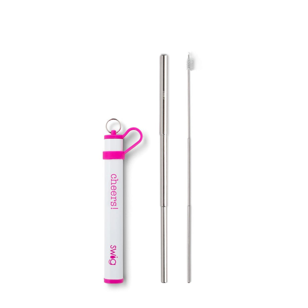 SWIG Telescopic Stainless Steel Straw Set