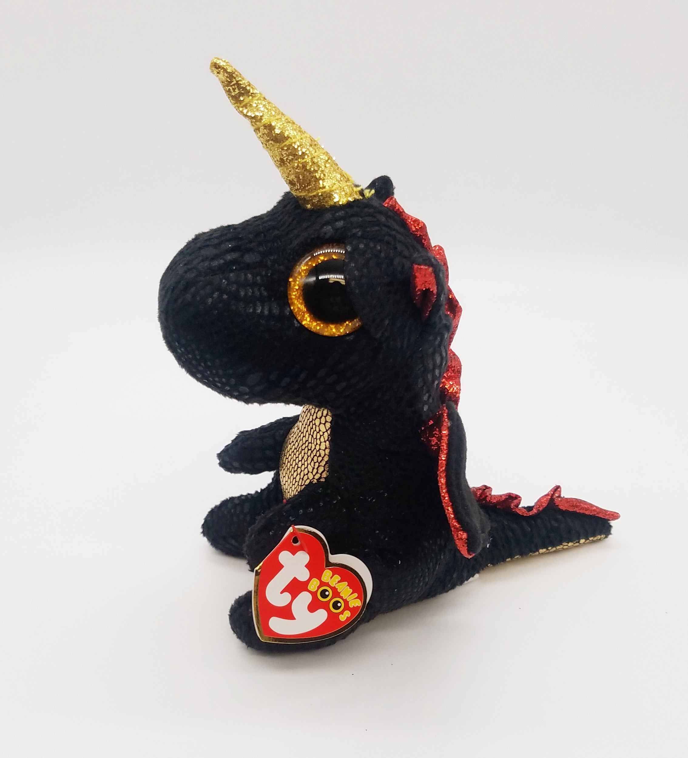 TY "Grindal" Dragon with a horn beanie